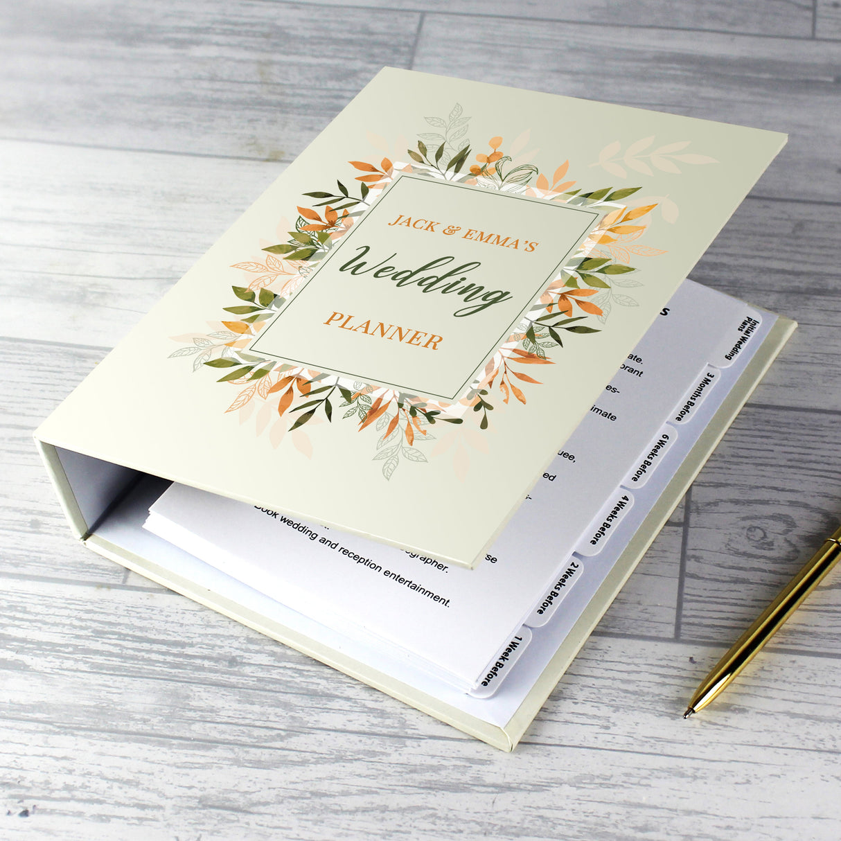 Personalised Autumn Wedding Planner: 1 - Calendars & Planners By Gift Moments