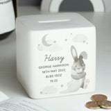 Personalised Baby Bunny Money Box: 5 - Money Boxes By Gift Moments