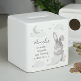 Personalised Baby Bunny Money Box: 1 - Money Boxes By Gift Moments