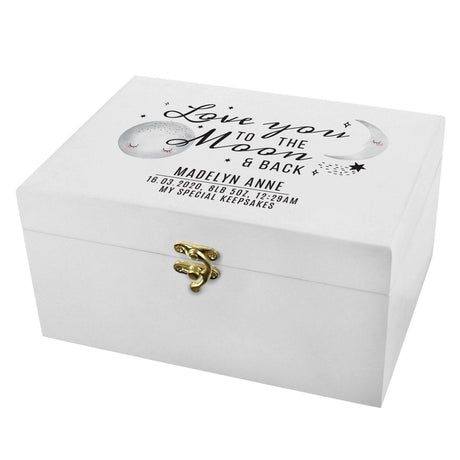 Personalised To The Moon and Back Keepsake Box: 3 - Keepsake Boxes By Gift Moments