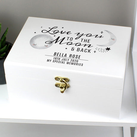 Personalised To The Moon and Back Keepsake Box: 1 - Keepsake Boxes By Gift Moments