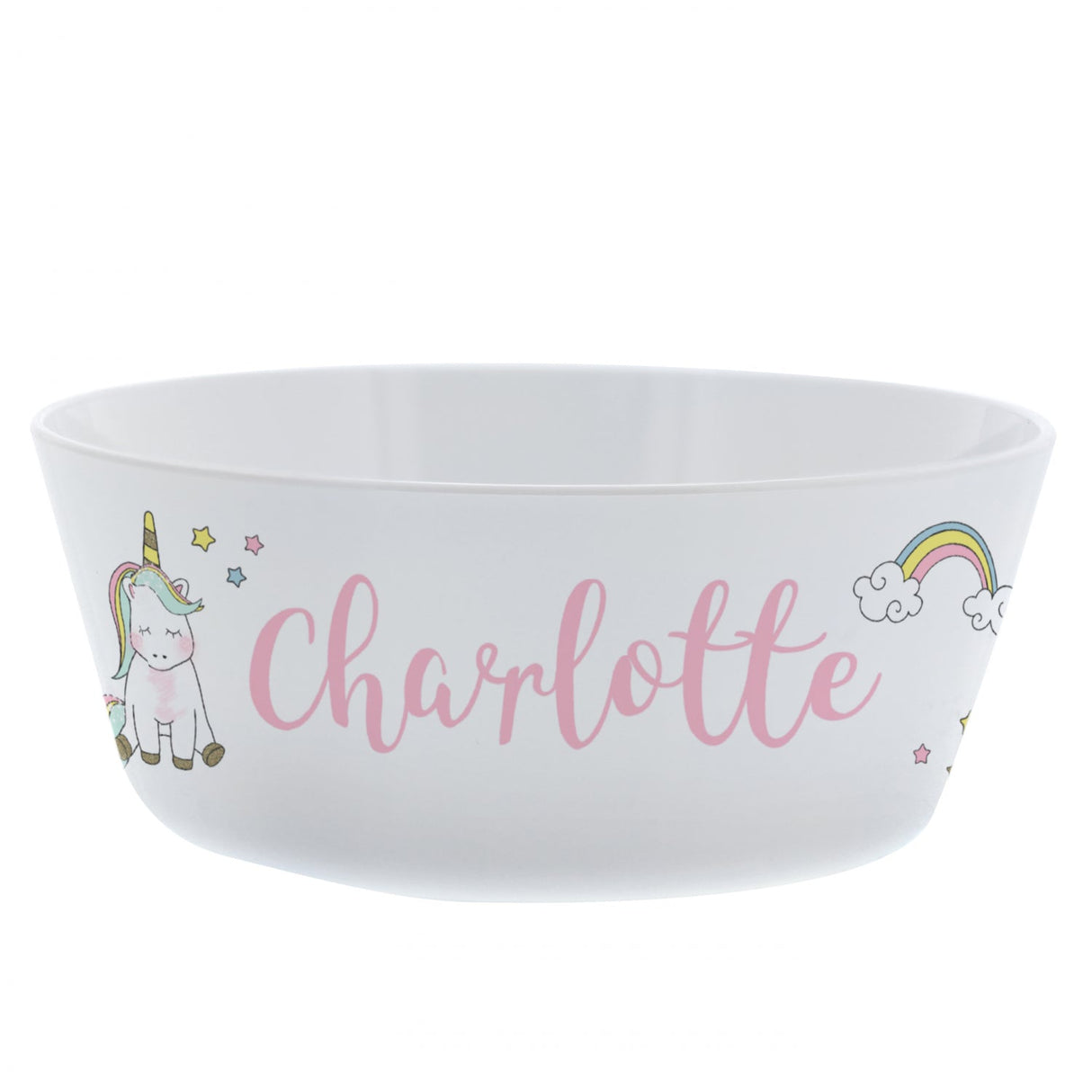 Personalised Baby Unicorn Feeding Bowl: 4 - Tableware By Gift Moments