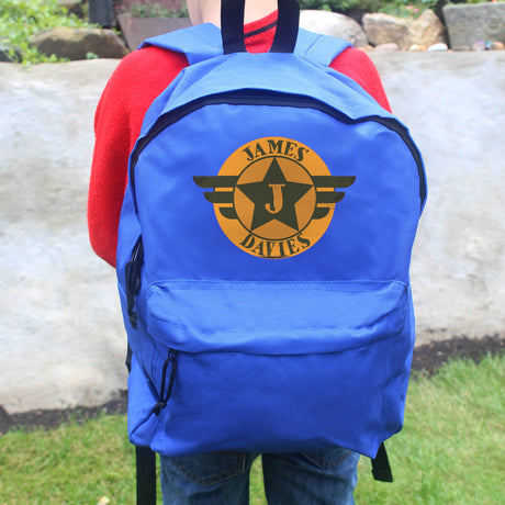 Personalised Blue Backpack for Kids: 3 - Kids Bags By Gift Moments