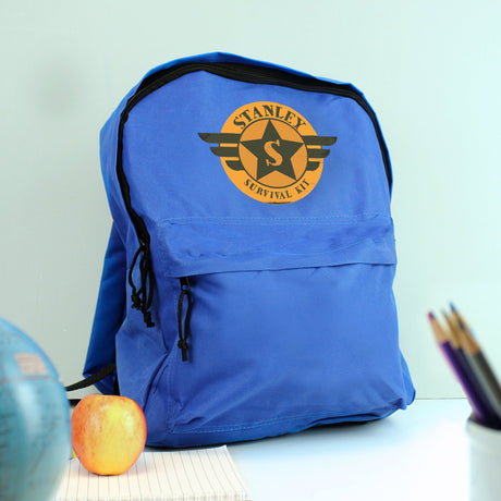 Personalised Blue Backpack for Kids: 2 - Kids Bags By Gift Moments