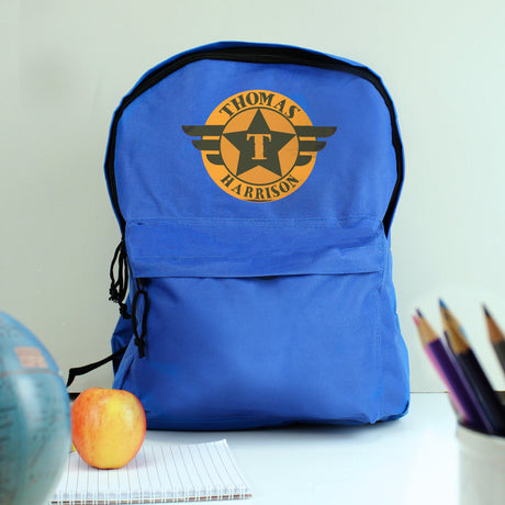 Personalised Blue Backpack for Kids: 1 - Kids Bags By Gift Moments