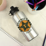 Personalised Silver Drinks Bottle: 3 - Kids Bottles By Gift Moments