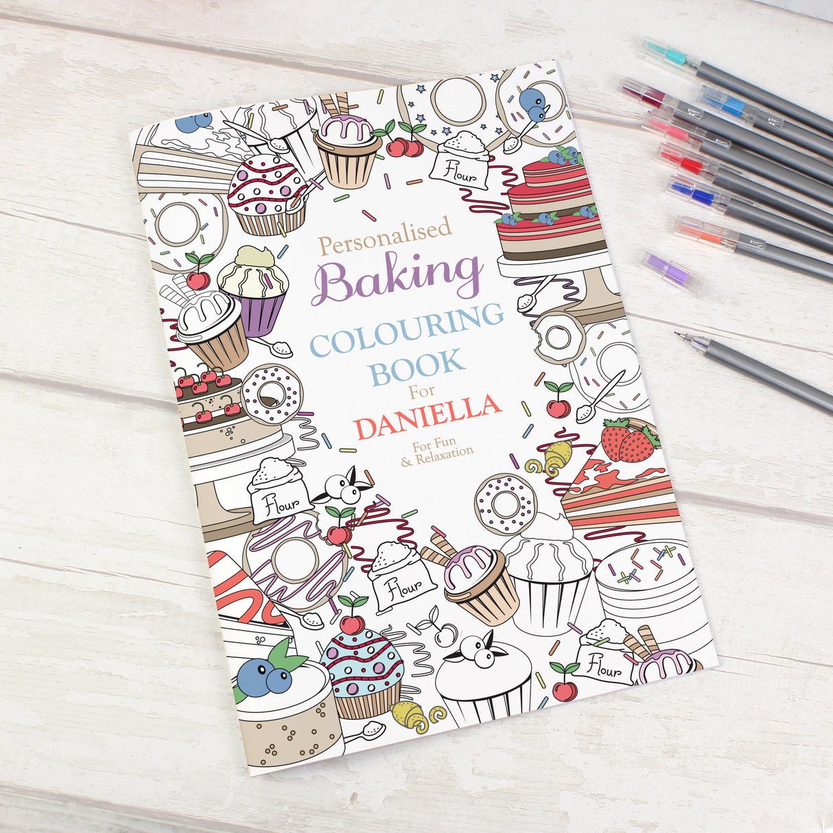 Personalised Baking Colouring Book: 5 - Books By Gift Moments