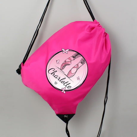 Personalised Ballet Pink Kit Bag: 3 - Kids Bags By Gift Moments