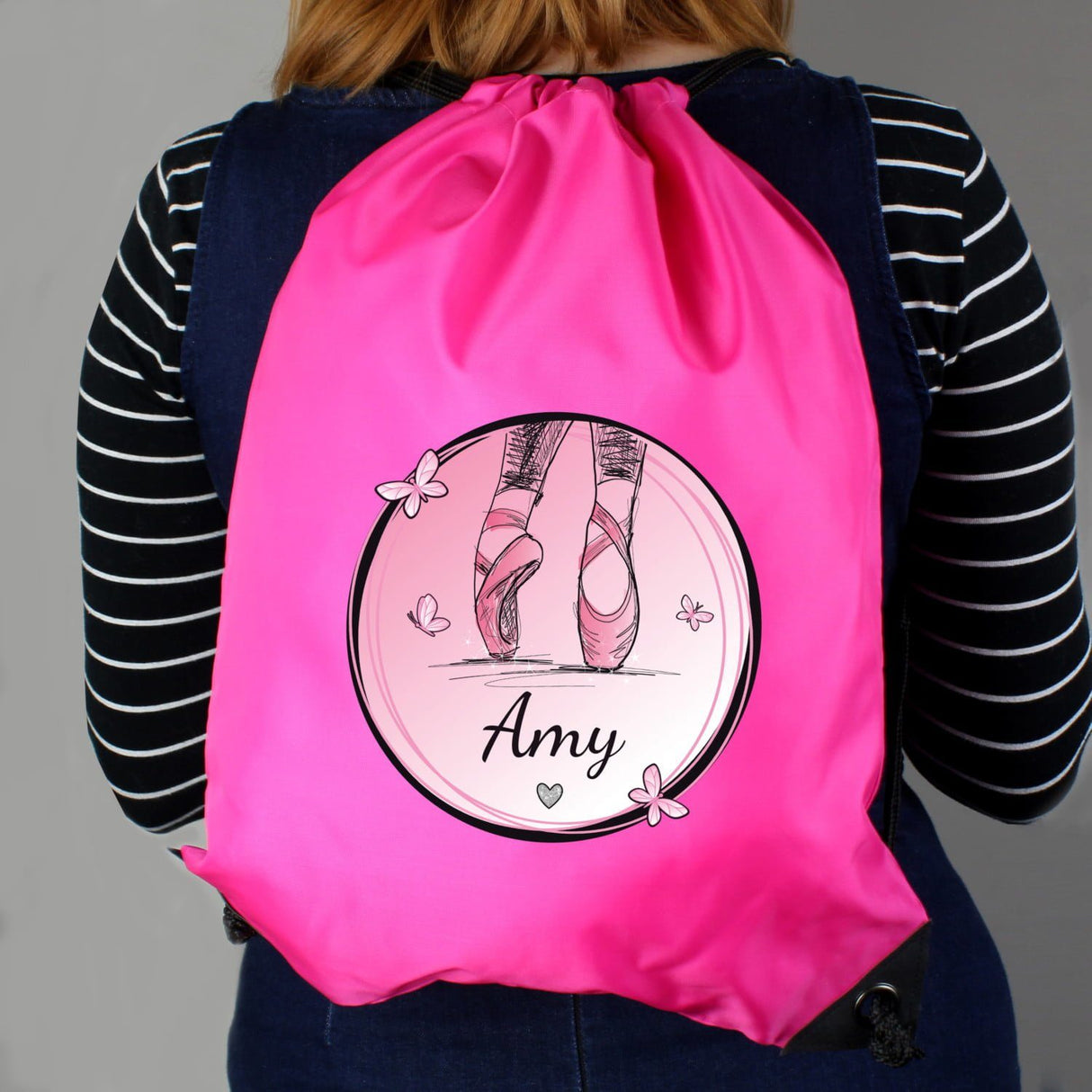 Personalised Ballet Pink Kit Bag: 2 - Kids Bags By Gift Moments