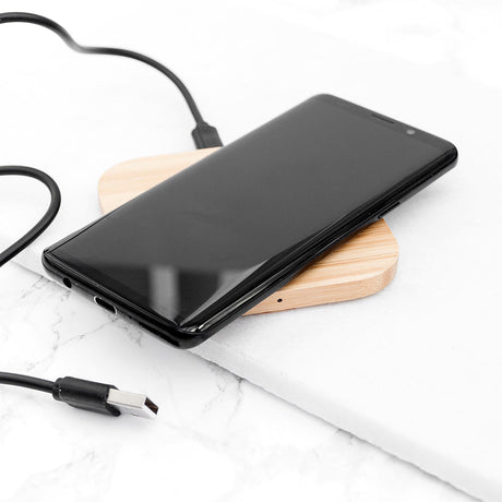 Personalised Eco-Friendly Bamboo Wireless Charger: 6 - Tech Accessories By Gift Moments