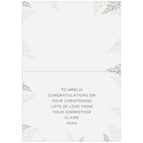 Personalised Baptism Card: 4 - Greeting Cards By Gift Moments