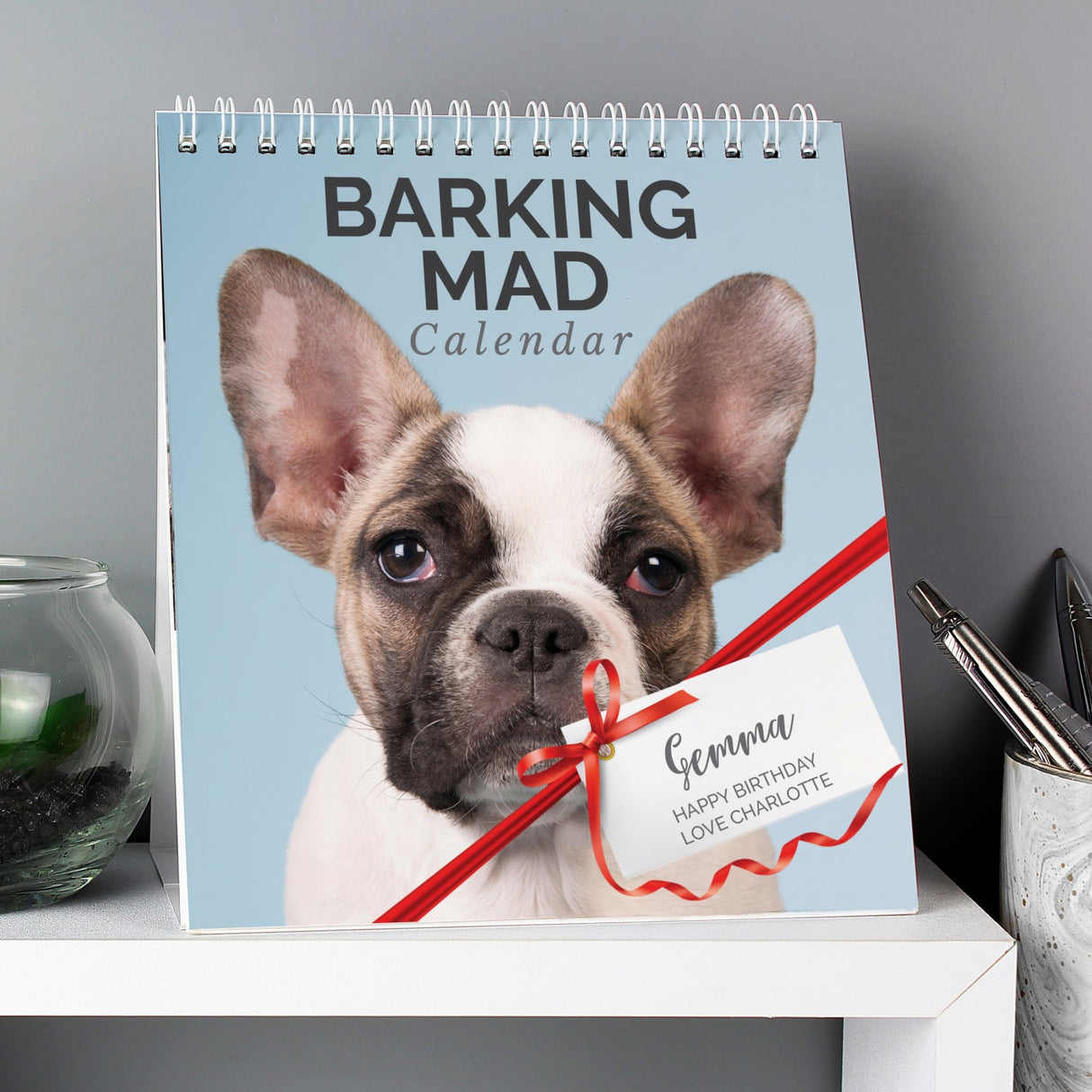 Personalised Barking Mad Dog Desk Calendar: 1 - Calendars & Planners By Gift Moments