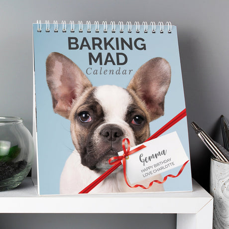 Personalised Barking Mad Dog Desk Calendar: 1 - Calendars & Planners By Gift Moments