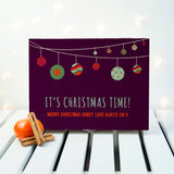 Personalised Christmas Baubles Tea Box Selection Default Title - Tea Boxes at Gift Moments