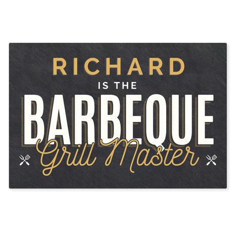 Personalised BBQ Grill Master Metal Sign: 3 - Signs & Plaques By Gift Moments