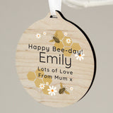 Personalised Bee Wooden Decoration: 6 - Decorations By Gift Moments