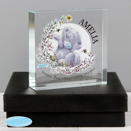 Personalised Me to You Bees Crystal Token: 1 - Crystal Tokens