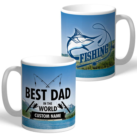 Personalised Best Dad Fishing Mug: 1 - Mugs By Gift Moments