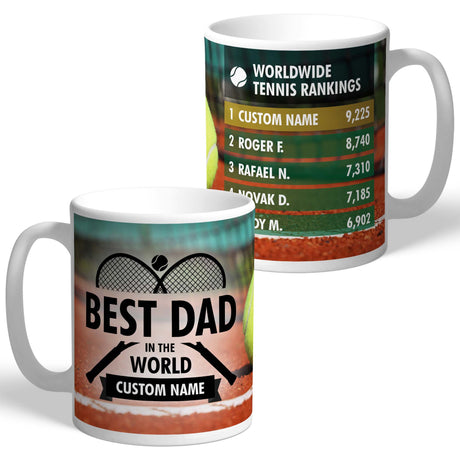 Best Dad Personalised Tennis Mug: 1 - Mugs By Gift Moments