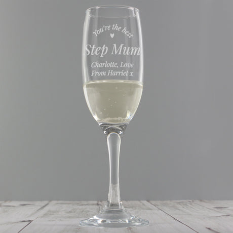 Personalised You’re The Best Flute Glass: 1 - Champagne Flutes By Gift Moments