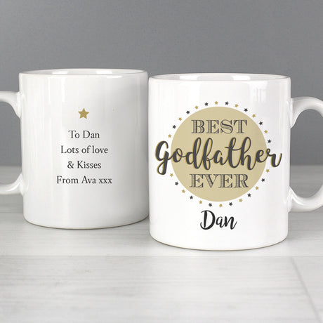 Personalised Best Godfather Ceramic Mug: 2 - Mugs By Gift Moments