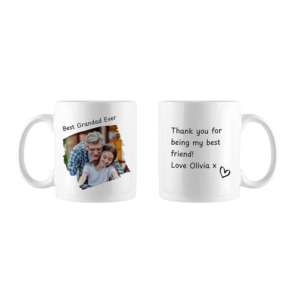 Personalised Best Grandad Photo Mug: 2 - Mugs By Gift Moments