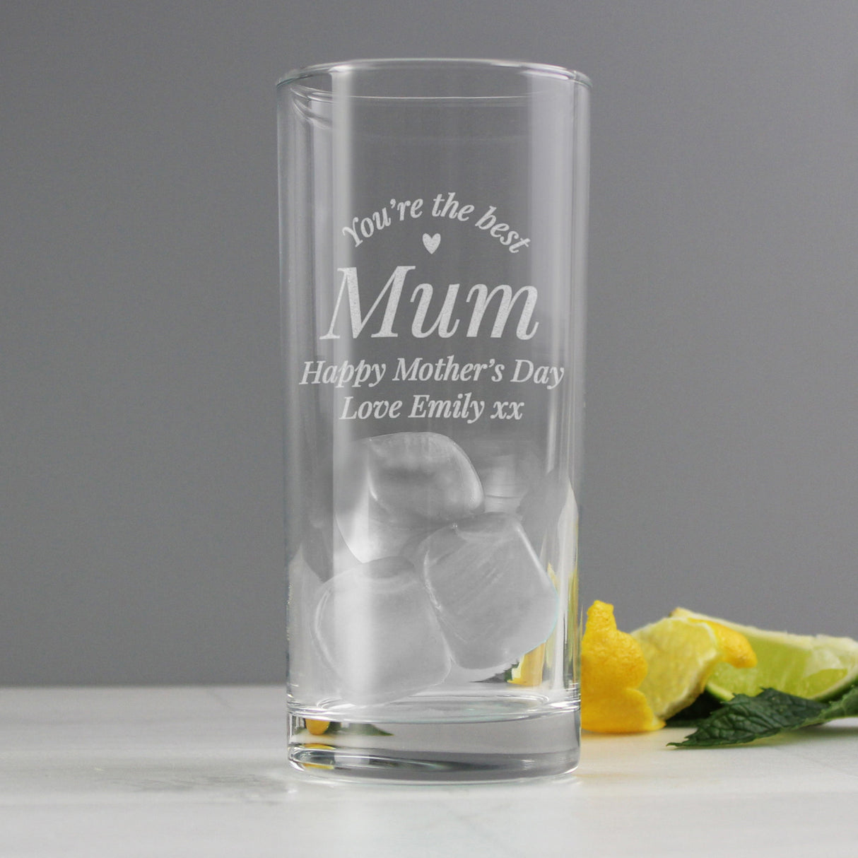 Personalised You’re The Best Hi Ball Glass: 1 - Highball Glasses By Gift Moments