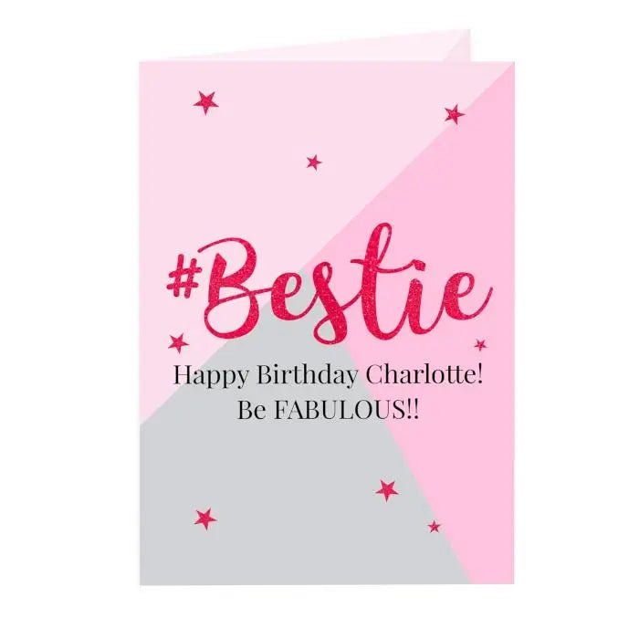 Personalised Bestie Appreciation Card: 3 - Greeting Cards By Gift Moments