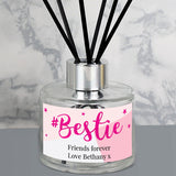 Personalised #Bestie Reed Diffuser Gift: 2 - Reed Diffusers By Gift Moments