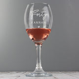 Personalised Big Age Wine Glass Gift: 4 - Wine Glasses By Gift Moments