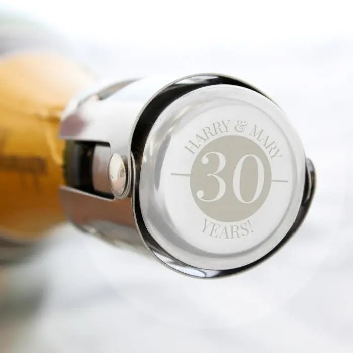 Personalised Stainless Steel Bottle Stopper: 5 - Barware By Gift Moments