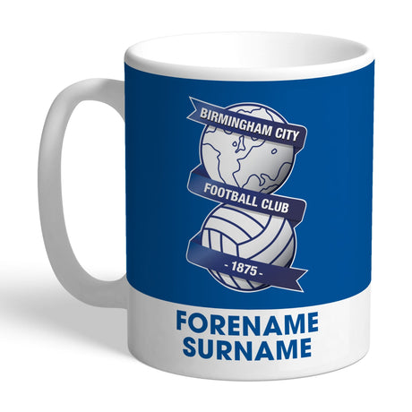 Personalised Birmingham City FC Bold Crest Mug: 1 - Mugs By Birmingham City