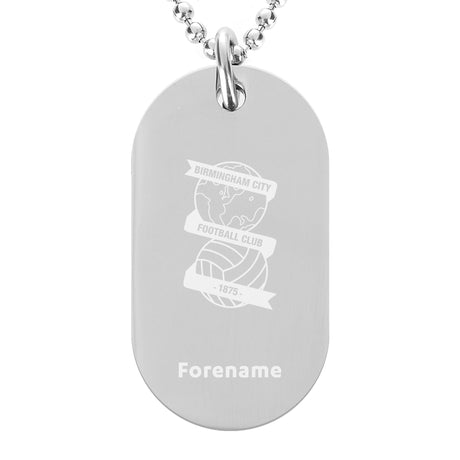 Personalised Birmingham City FC Dog Tag Pendant: 1 - Necklaces By Birmingham City