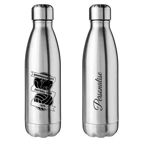 Birmingham City FC Crest Silver Water Bottle: 1 - Water Bottles By Birmingham City