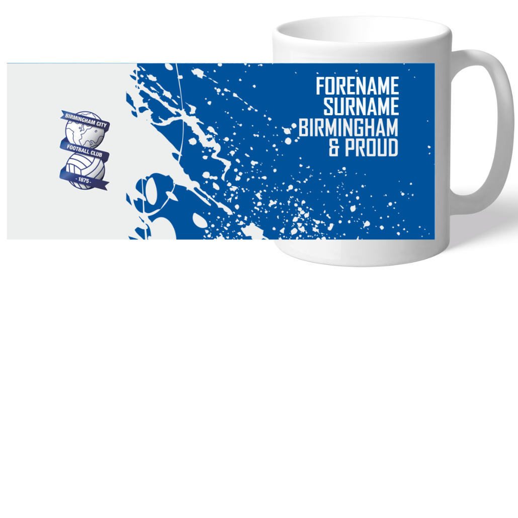 Personalised Birmingham City FC Proud Mug: 2 - Mugs By Birmingham City