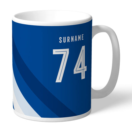 Personalised Birmingham City FC Stripe Mug: 1 - Mugs By Birmingham City