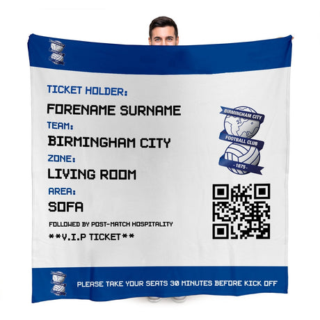 Birmingham City FC Personalised Fleece Blanket: 1 - Blankets By Birmingham City