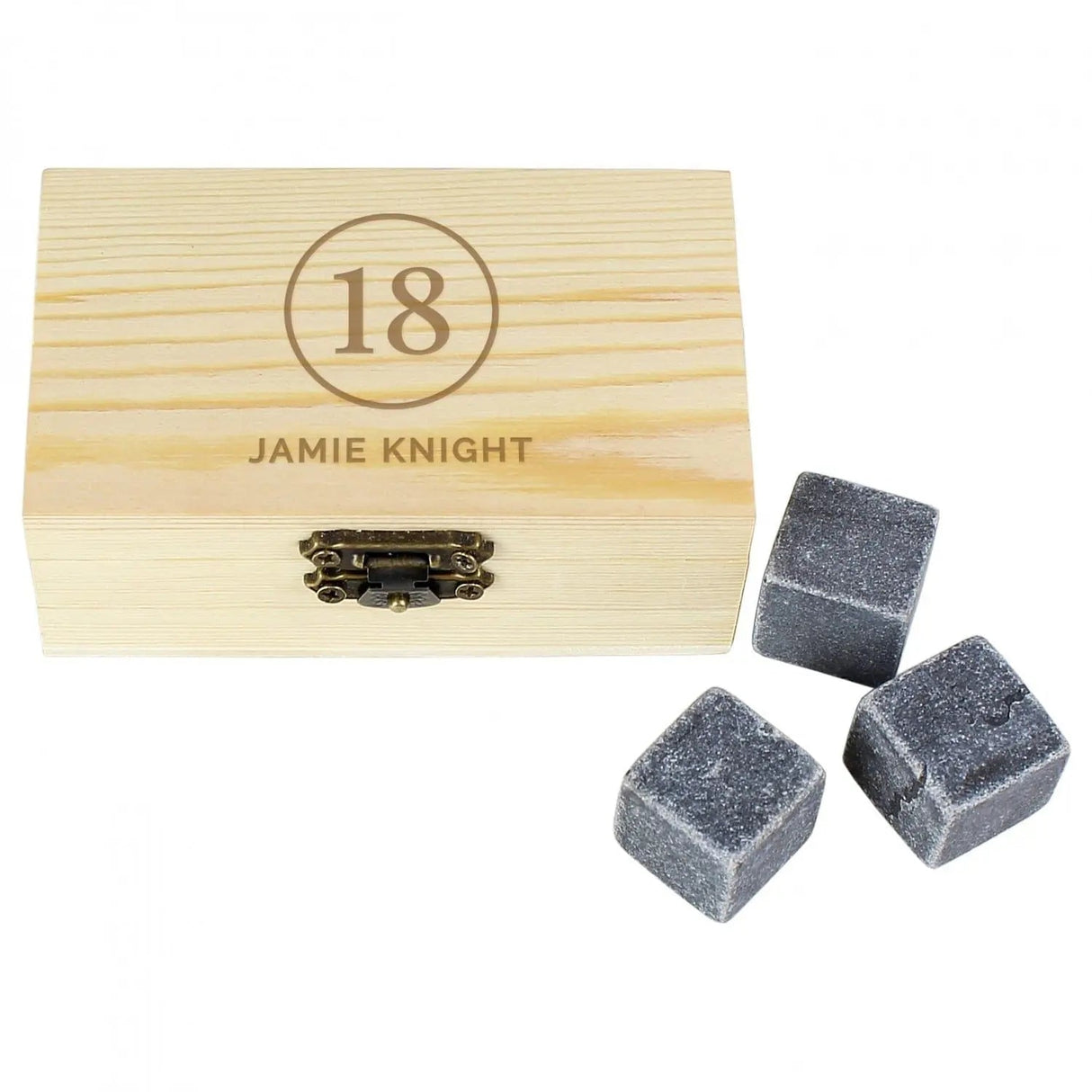 Personalised Whisky Cooling Stones Gift Set: 3 - Barware By Gift Moments