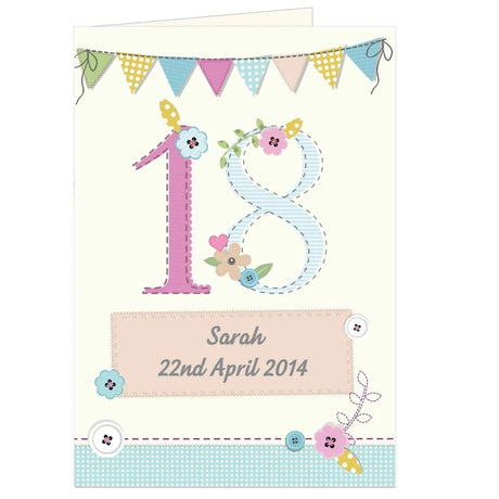 Personalised Birthday Keepsake Card: 2 - Greeting Cards By Gift Moments