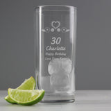 Personalised Birthday Craft Hi Ball Glass: 1 - Highball Glasses By Gift Moments