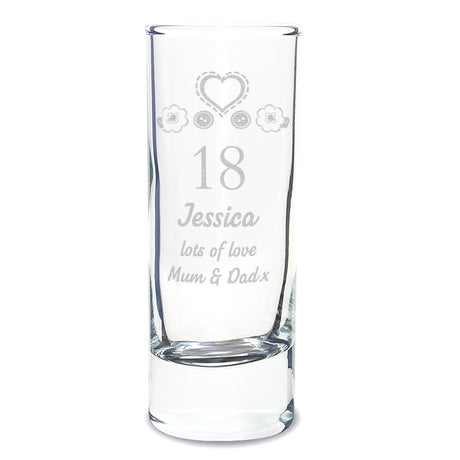 Personalised Engraved Birthday Craft Shot Glass: 2 - Shot Glasses By Gift Moments