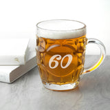 Personalised Dimpled Beer Glass for Birthdays: 1 - Beer Glasses By Gift Moments