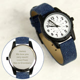 Personalised Black and Blue Boys Watch: 4 - Watches By Gift Moments