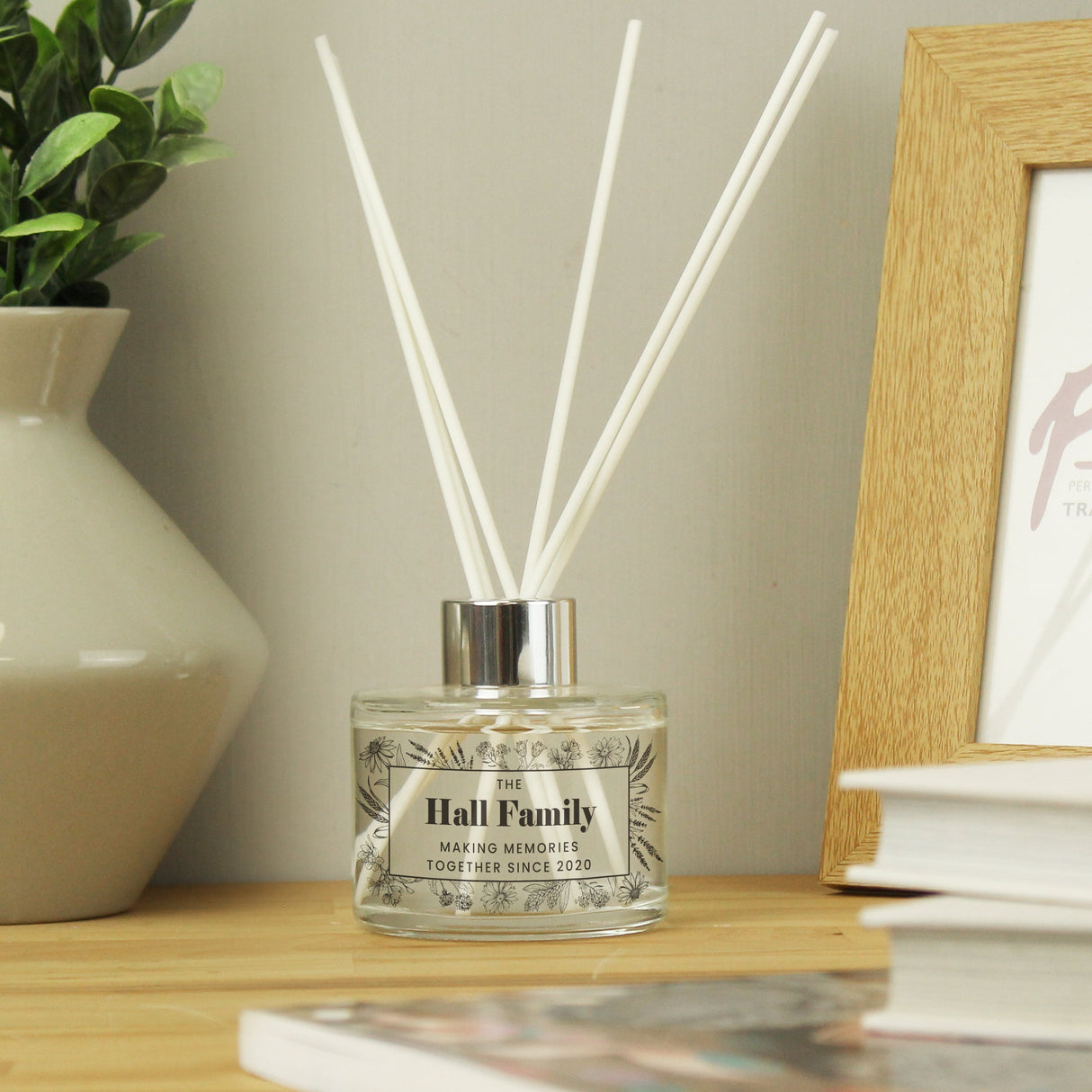 Personalised Black Foliage Reed Diffuser: 2 - Reed Diffusers By Gift Moments