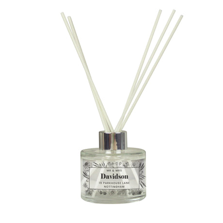 Personalised Black Foliage Reed Diffuser: 5 - Reed Diffusers By Gift Moments