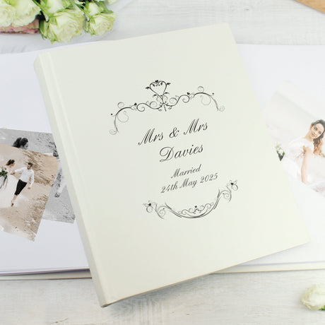 Personalised Black Ornate Traditional Photo Album: 1 - Photo Albums By Gift Moments