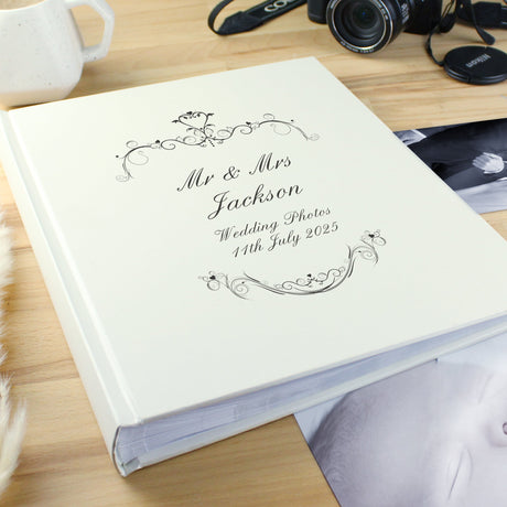 Personalised Black Ornate Traditional Photo Album: 2 - Photo Albums By Gift Moments