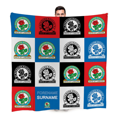 Personalised Blackburn Rovers FC Fleece Blanket: 1 - Blankets By Blackburn Rovers