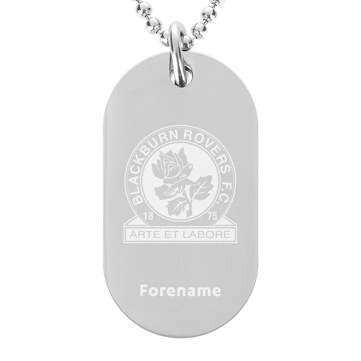 Personalised Blackburn Rovers FC Dog Tag Pendant: 1 - Necklaces By Blackburn Rovers