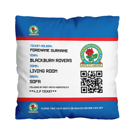 Personalised Blackburn Rovers FC Cushion 18’’: 1 - Cushions By Blackburn Rovers